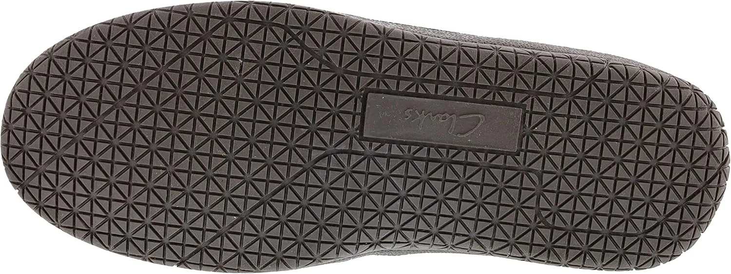 Clarks Men's Suede Leather Sherpa Lined Ankle Bootie Slippers, JMH1952 - Indoor/Outdoor Slip-Ons - Comfy & Durable Ankle Boots with Plush Lining Padded Insole & Gripped Rubber Outsoles
