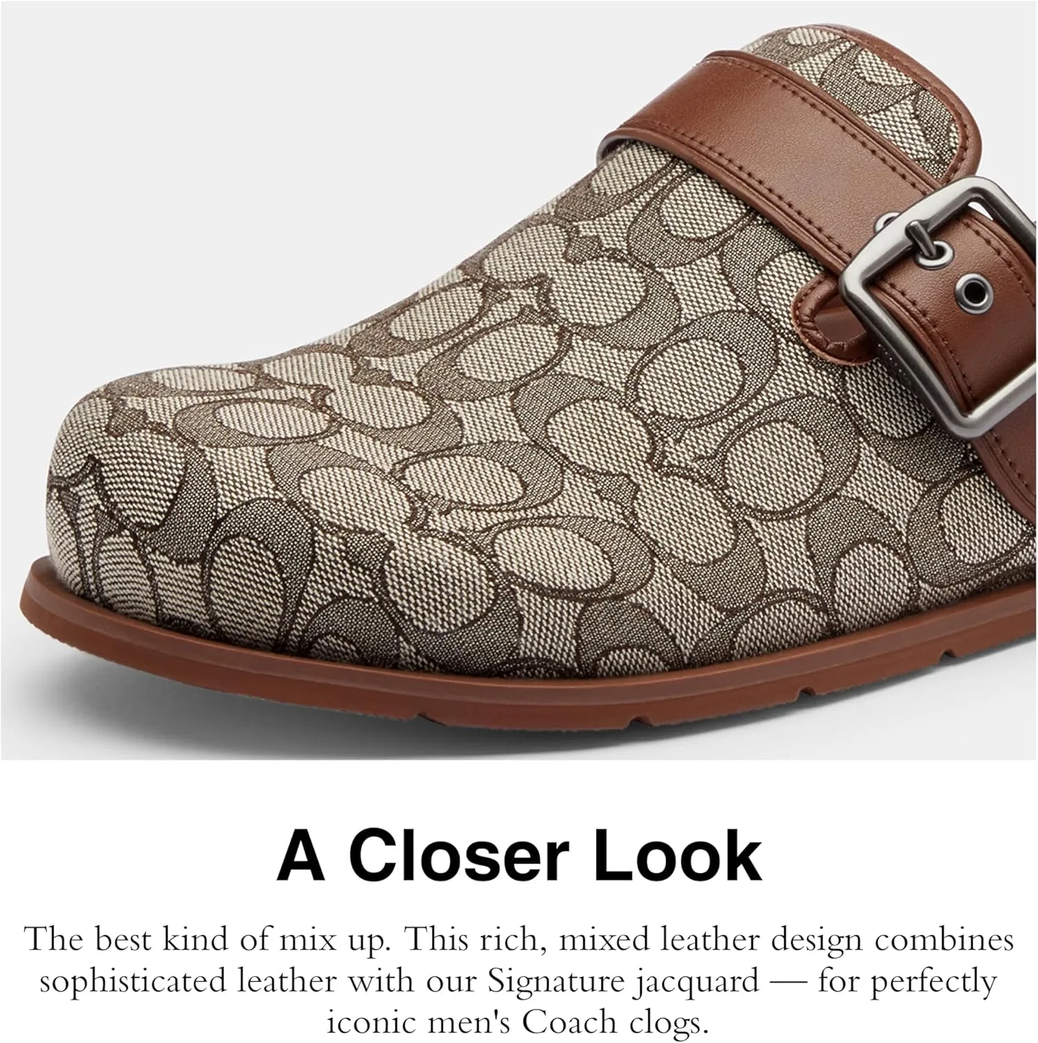 Coach Men's Buckle Clog
