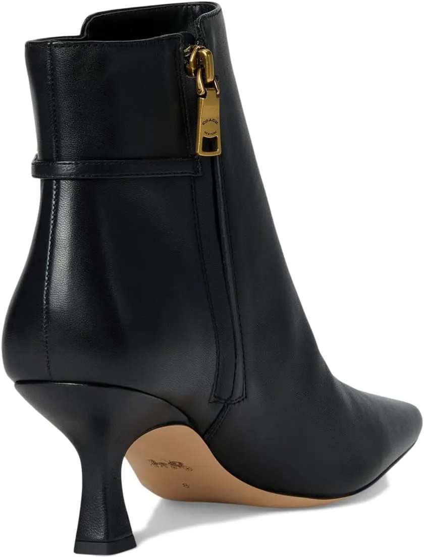 Coach Women's Rebecca Leather Bootie Ankle Boot