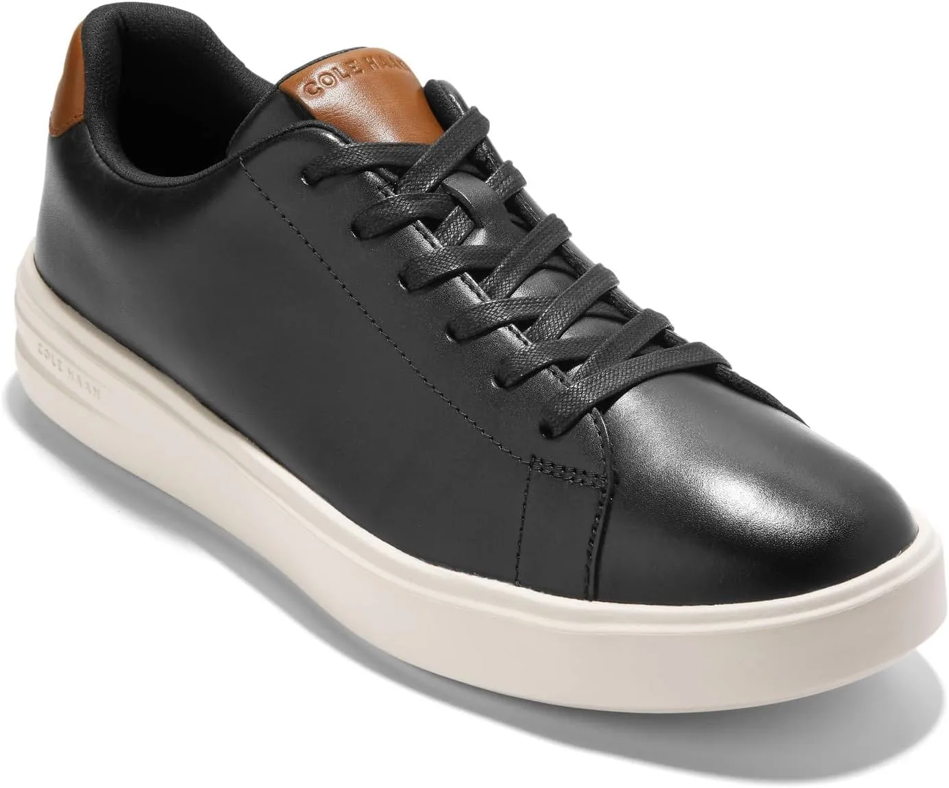 Cole Haan Men's Grand  Court Sneakers, Black/Ivory, 10.5