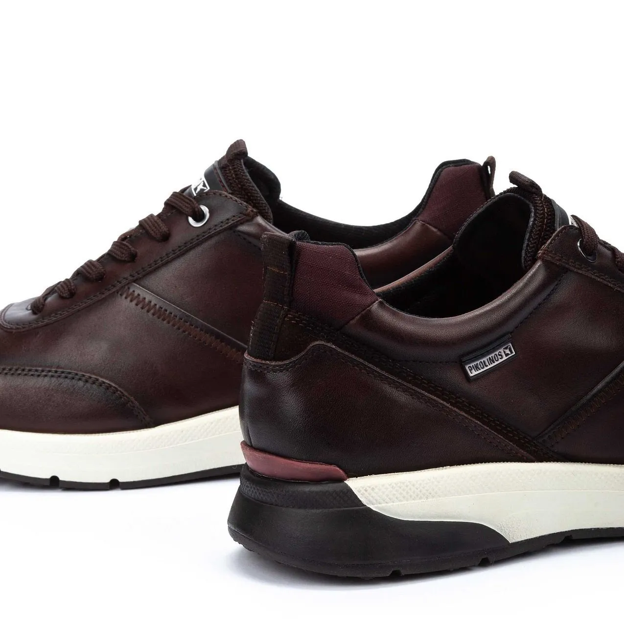 'Cordoba' men's lace-up sneaker - Brown olmo