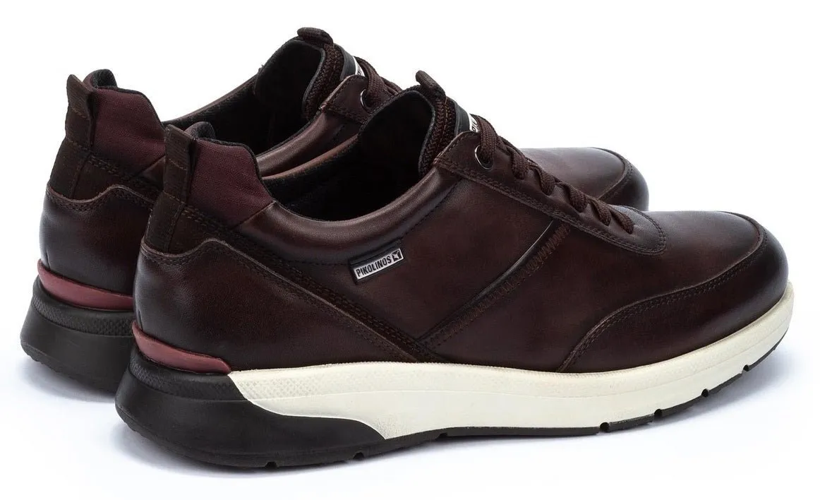 'Cordoba' men's lace-up sneaker - Brown olmo
