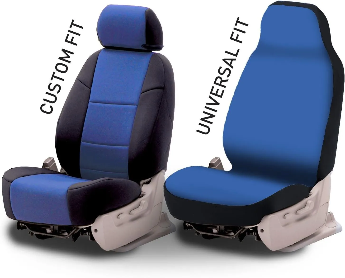 Coverking Custom Fit Front 50/50 Bucket Seat Cover for Select Toyota 4Runner Models - Spacermesh 2-Tone (Taupe with Black Sides)
