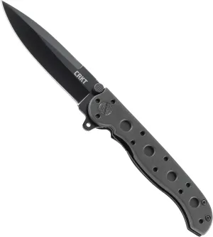 CRKT M16-01KZ EDC Folding Pocket Knife: Everyday Carry, Black Blade, Automated Liner Safety, Nylon Handle, Pocket Clip