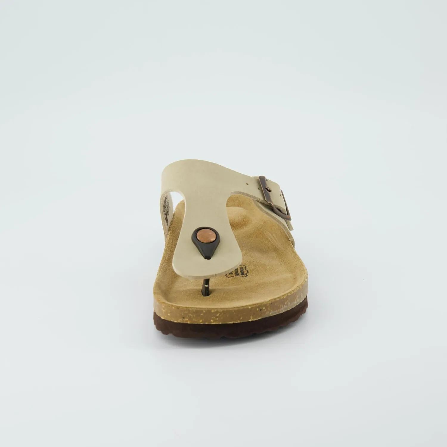 CUSHIONAIRE Women's Leah Cork Footbed Sandal With  Comfort