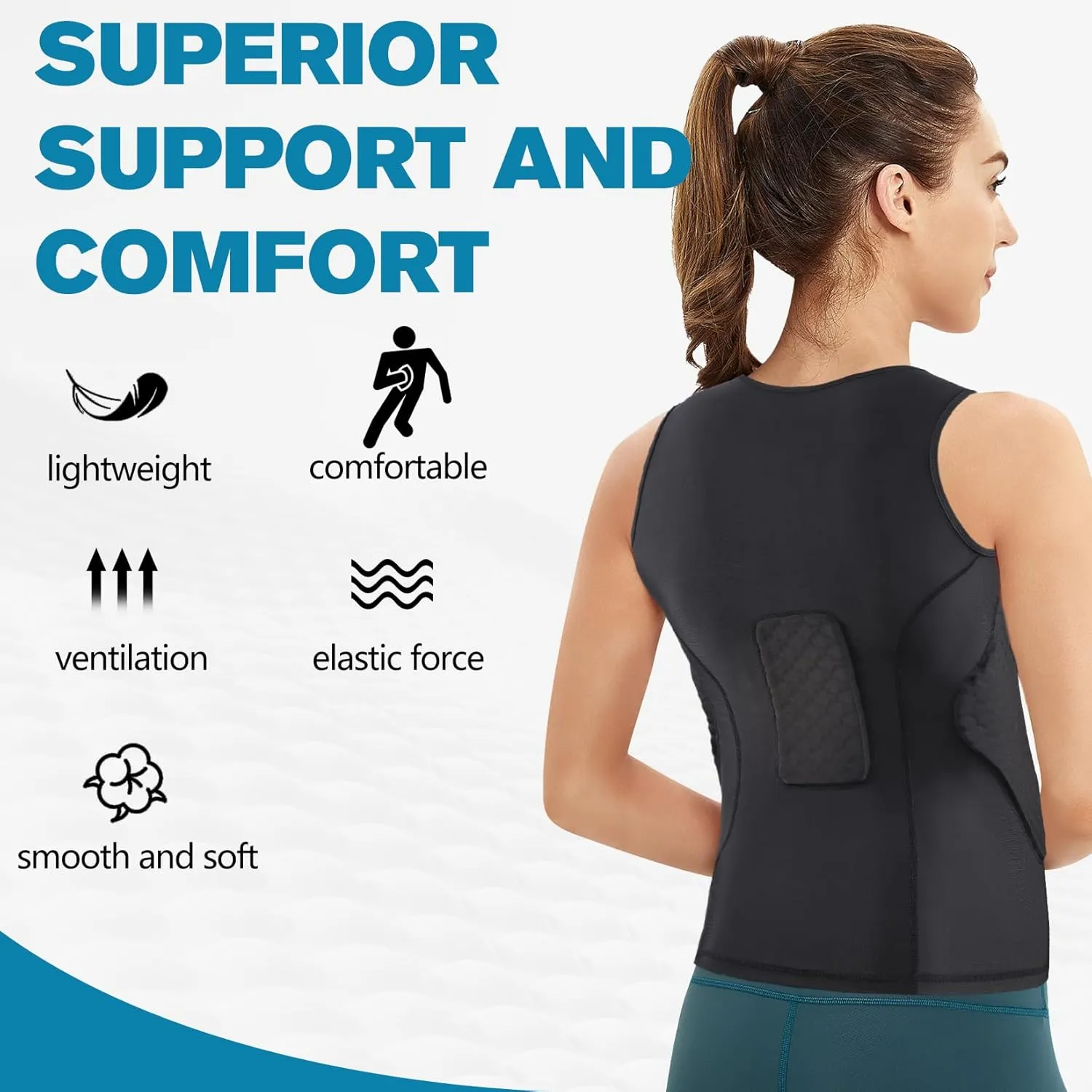DGXINJUN Men Padded Chest Rib Protector Vest 4-Pads Shirt for Adult Football Baseball Softball Rugby Basketball