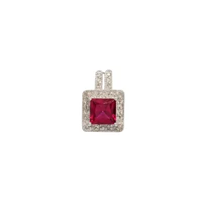 Diamond Ruby Slide Pendant (10K)