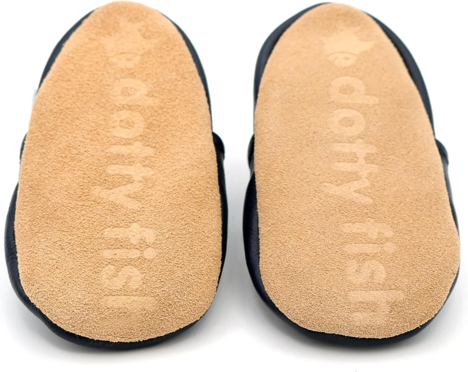 Dotty Fish Girls Infant and Toddler Shoes – Barefoot-Friendly, Non-Slip Suede Sole, Podiatrist Recommended, Breathable Baby-Safe Leather, British Brand – Fits 0–4 Years