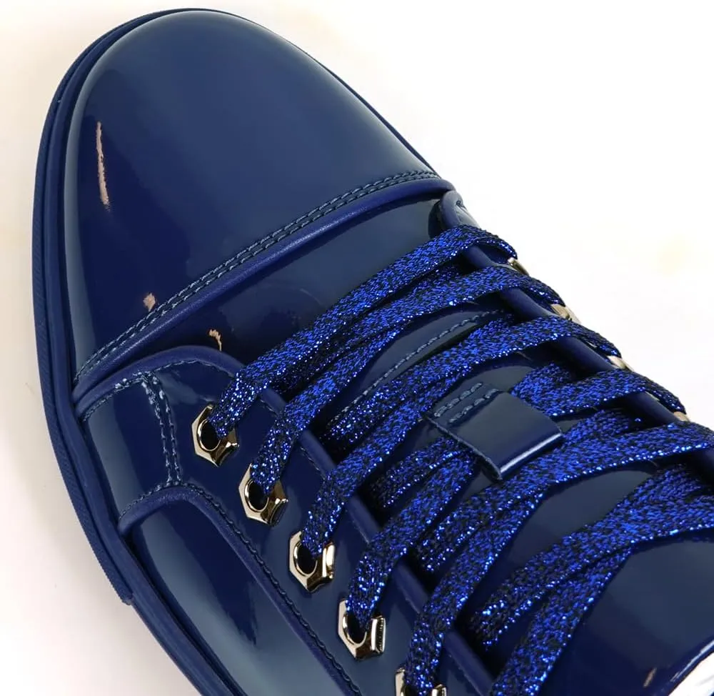 FI-2415-2 Patent Leather Cap tor Lace up Sneaker
