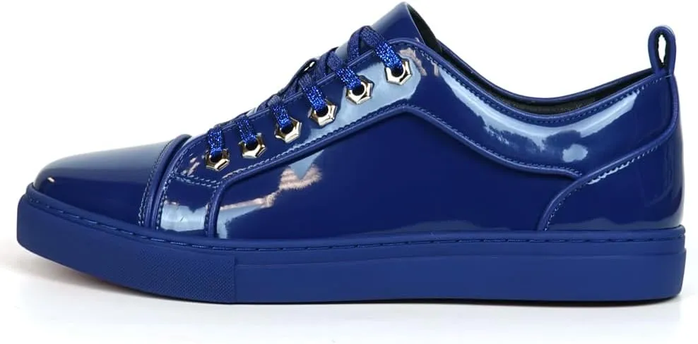 FI-2415-2 Patent Leather Cap tor Lace up Sneaker