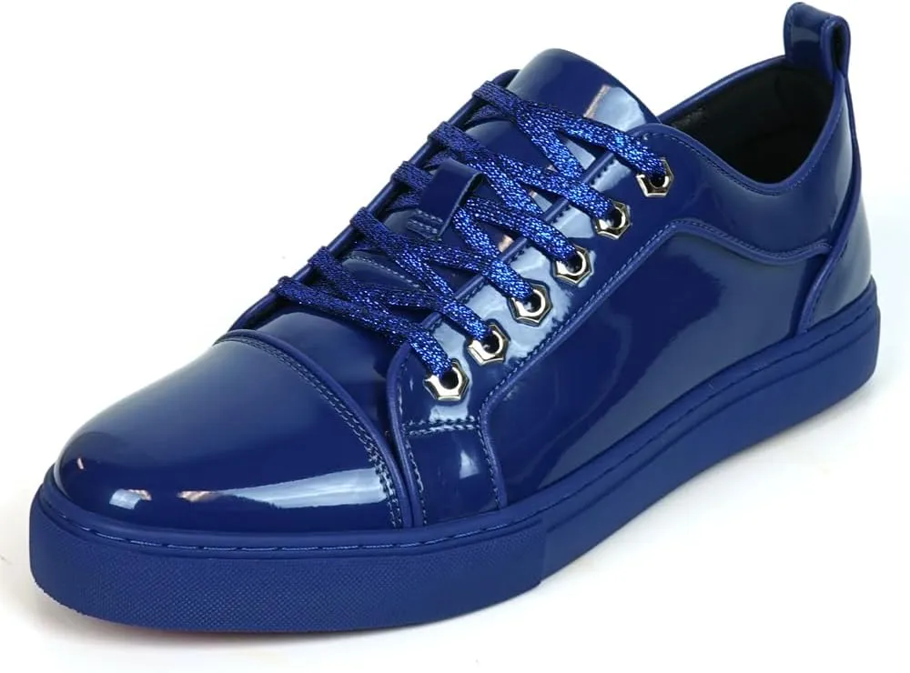 FI-2415-2 Patent Leather Cap tor Lace up Sneaker