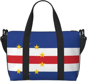 Flag of Cape Verde Women's Hand-held Crossbody Travel Bag, Casual Handbag with Zipper, Suitable for Work, Travel, Fitness, Travel
