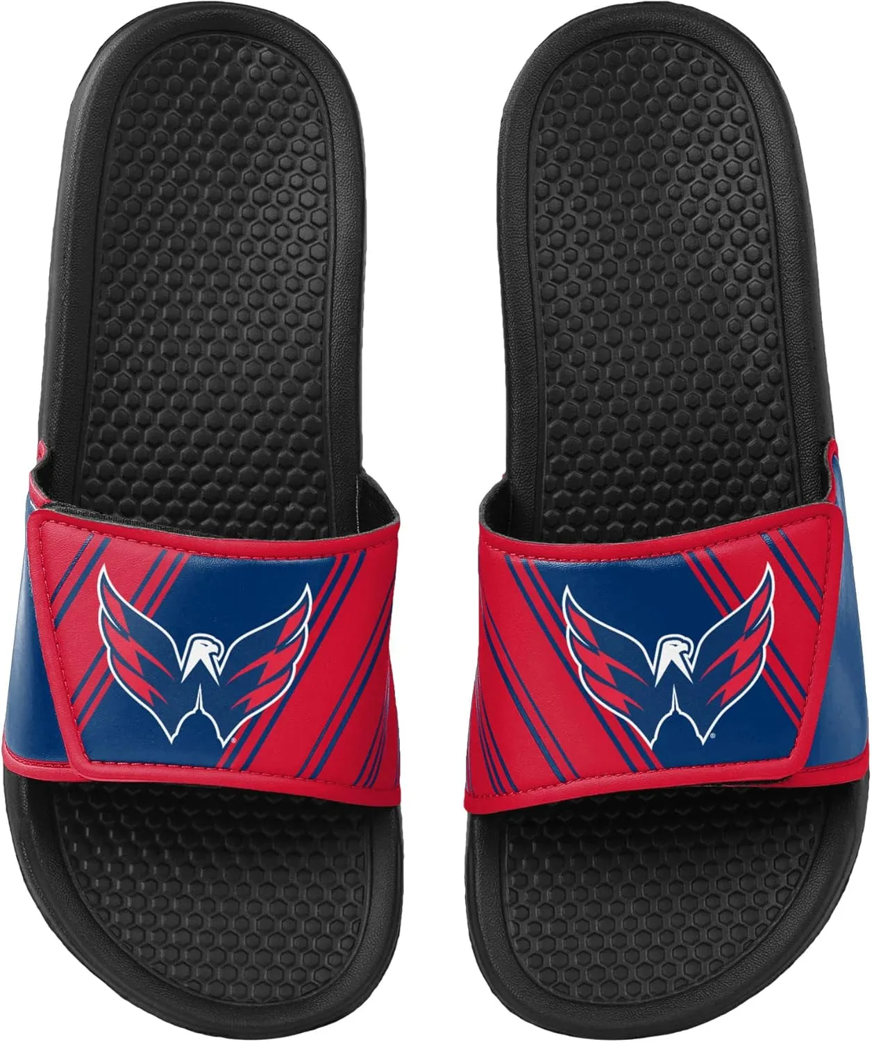 FOCO Men's NHL Team Logo Sport Shower Legacy Slide Flip Flop Sandals