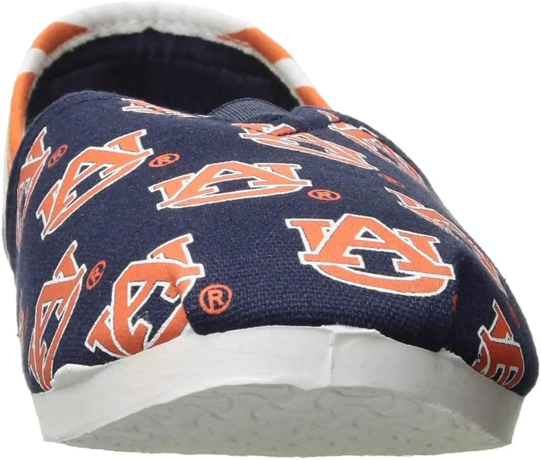 FOCO Women's NCAA NCAA College Canvas Stripe Slip On Shoes