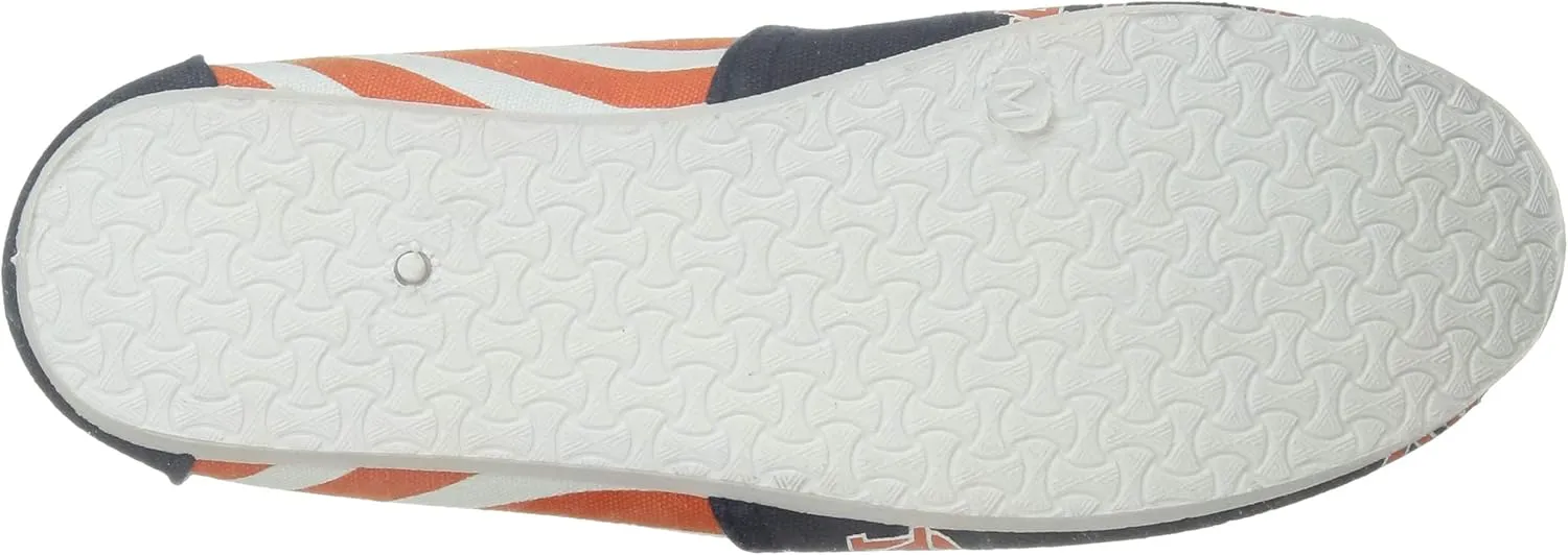 FOCO Women's NCAA NCAA College Canvas Stripe Slip On Shoes