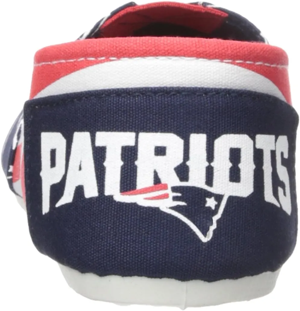 FOCO Women's NFL Team Logo Ladies Fashion Slip On Canvas Shoes