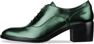 FOWT Women Almond Toe Lace Up Oxfords Stacked Slip On Block Mid Heel Classic Daily Office Party Shoes Size 4-16 US
