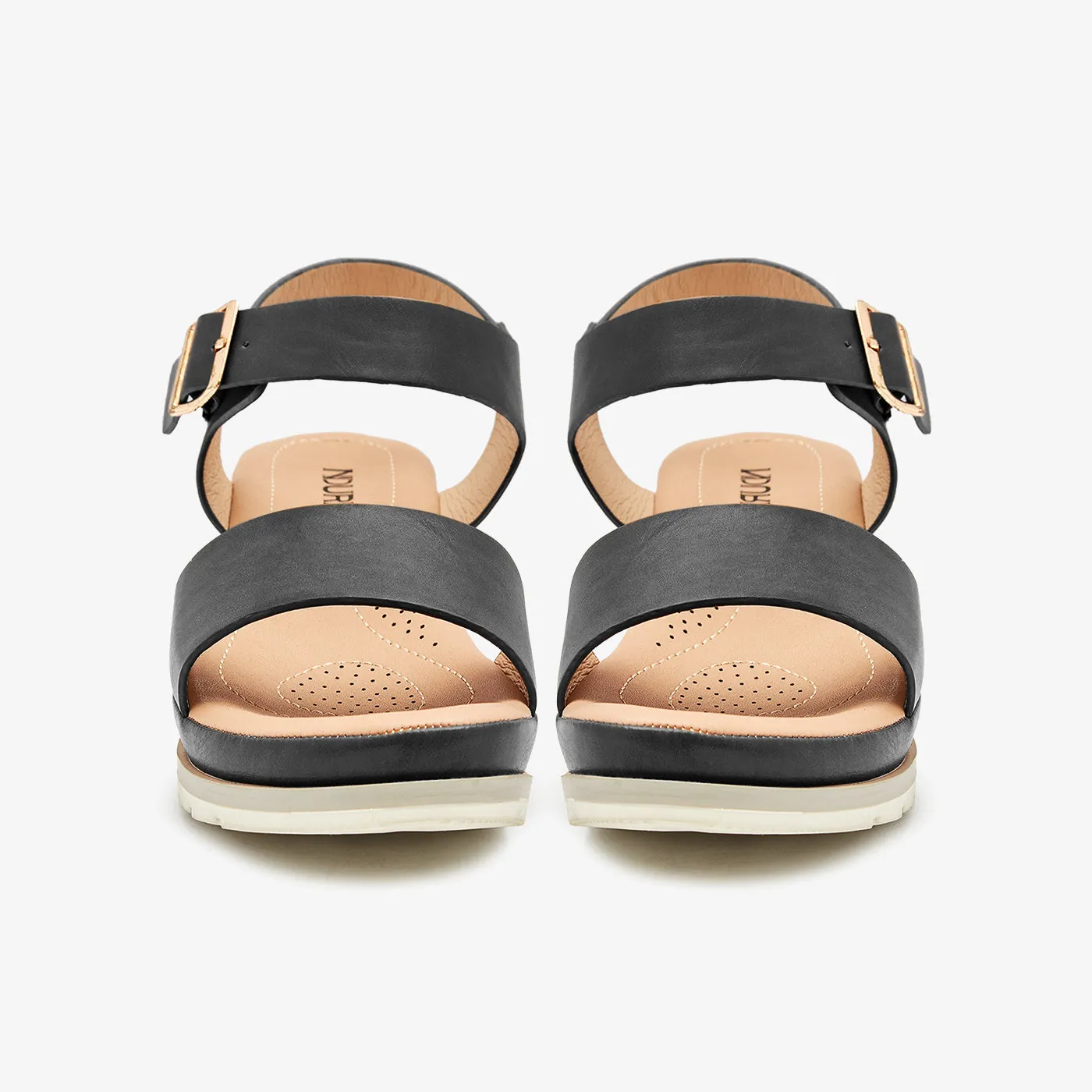 Front Strap  Buckled Sandals