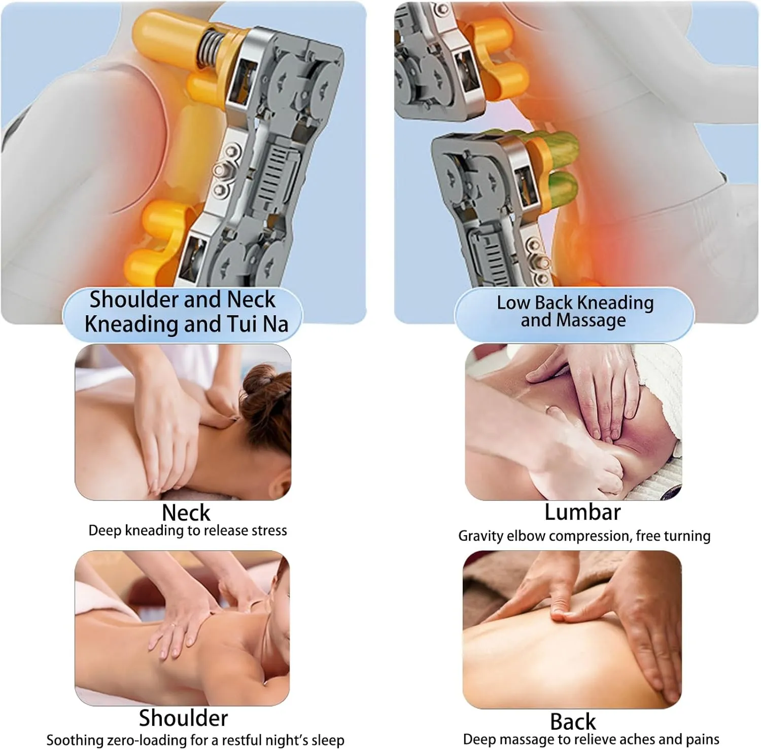Full Body Massage Chair,Three Rows of Rollers On The Sole Spine Protection Mode High-Resilience Memory Foam Cushion Space-Saving