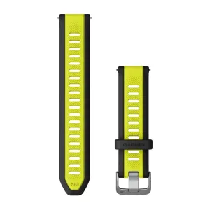 Garmin Quick Release 20mm  - Amp Yellow/Black Silicone Band