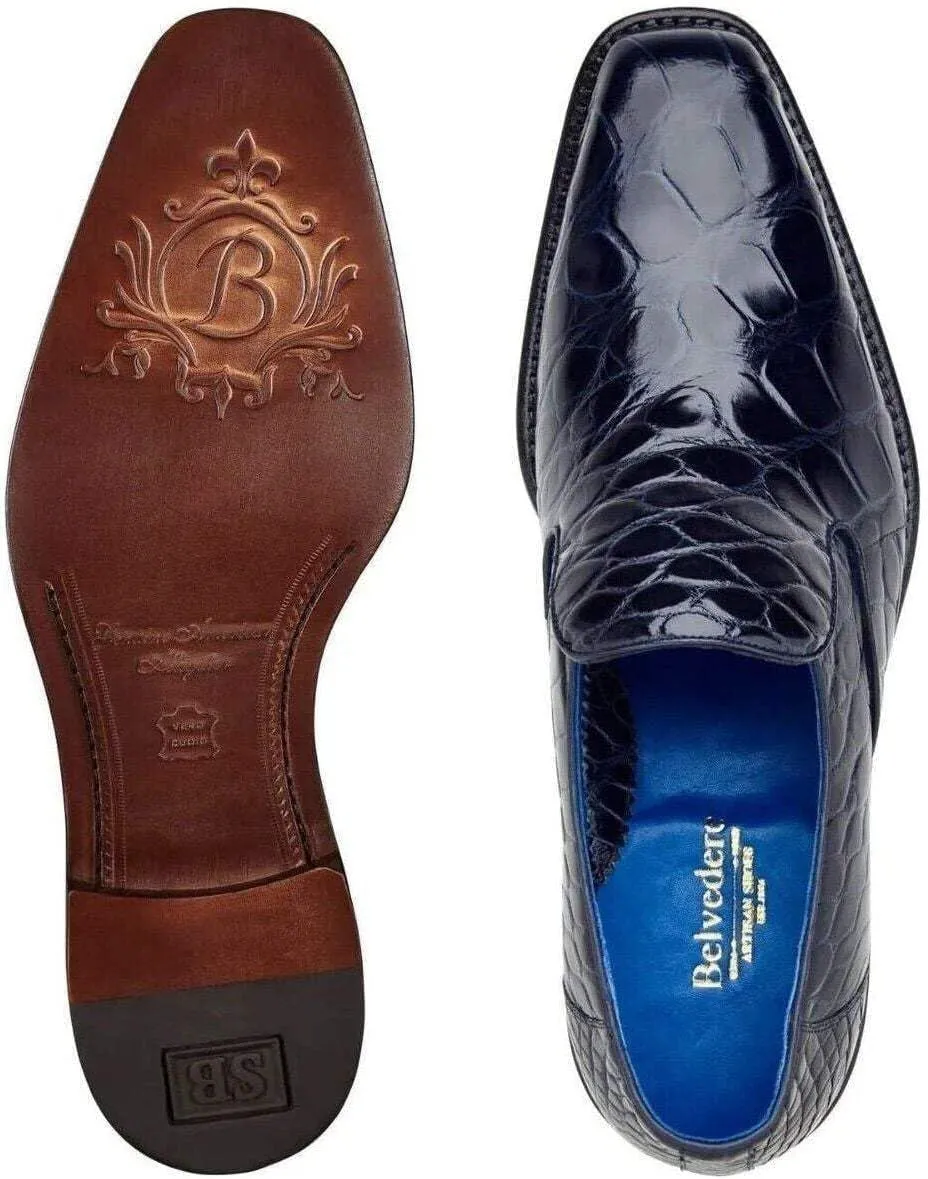 Genova Genuine American Alligator Slip-On