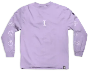 Girl x Hello Kitty 50th Sleeve Lavender L/S T-Shirt