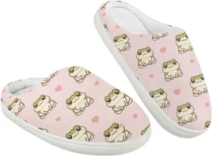GOSTONG Unisex Kids Slippers Casual Home Slippers Warm Fuzzy Winter Slippers Non Slip Soft Walking Shoes White Sole US 9-16