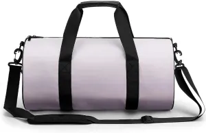 Gym Bag 17in for Men Women, Waterproof Foldable Sports Organizer, Durable Workout Travel Duffle Bag, Violet Sky Shift-1484