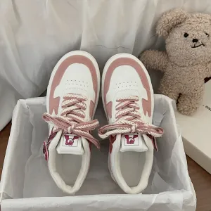 High-Value Thick-Soled White Sports Casual Shoes
