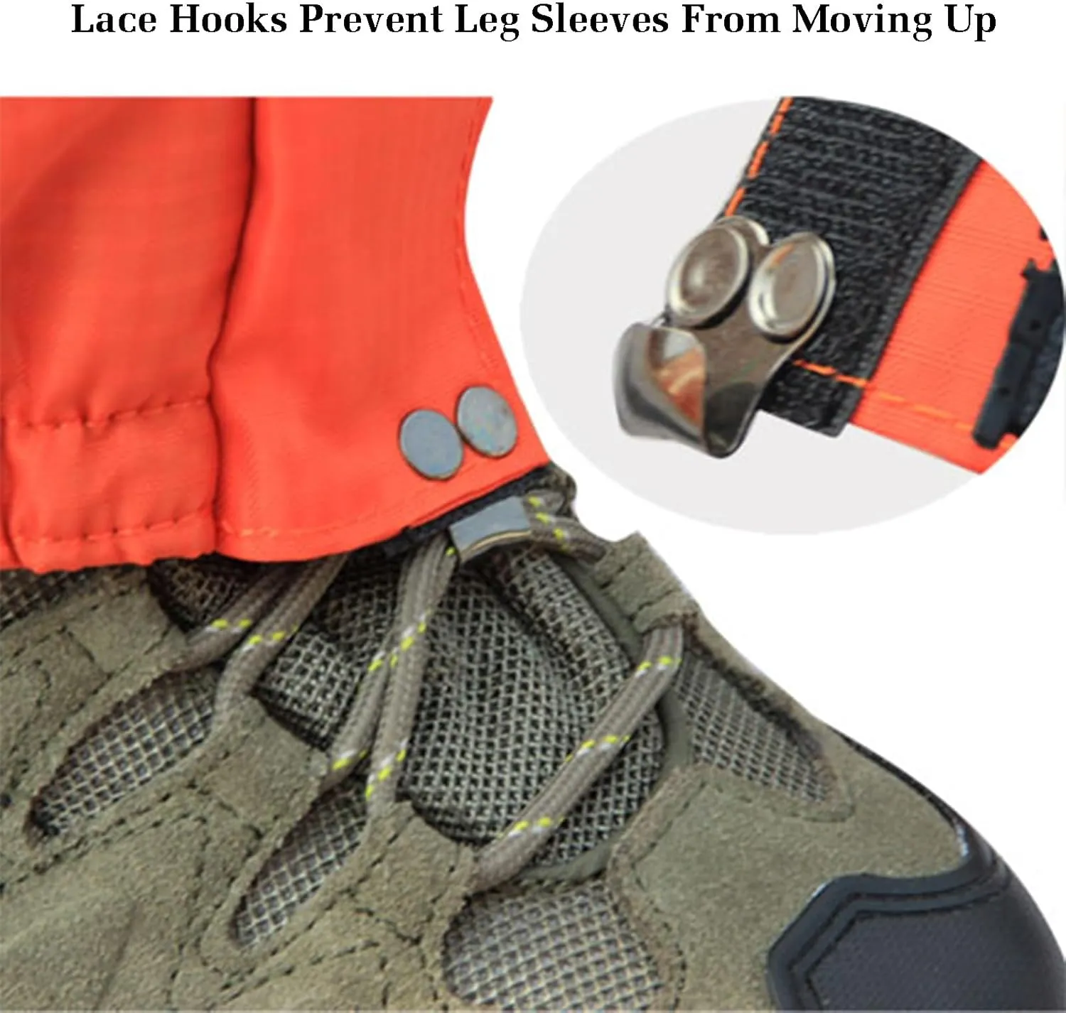 Hiking Gaiters,Anti-Snake Bite Gaiters,Leg Cover Protect,Hook Loop Design for Easy Off,for Hiking Trekking Climbing Hunting and Skiing