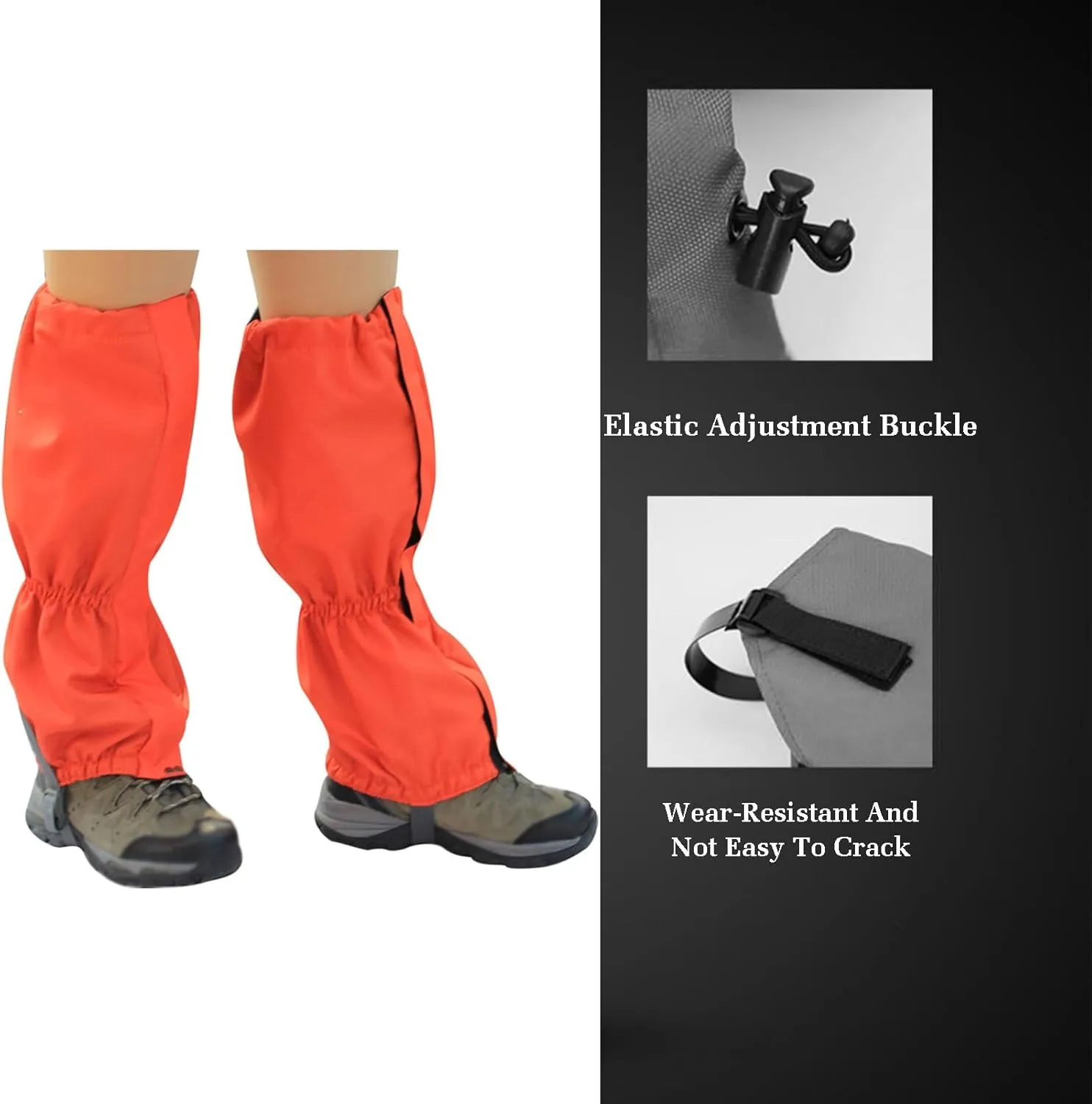 Hiking Gaiters,Anti-Snake Bite Gaiters,Leg Cover Protect,Hook Loop Design for Easy Off,for Hiking Trekking Climbing Hunting and Skiing