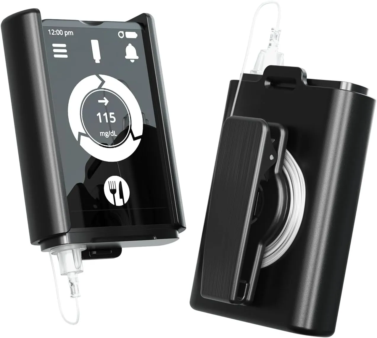 iLet Insulin Pump Holder for Beta Bionics iLet Bionic Pancreas with 360° Rotating Belt Clip, iLet Insulin Pump Case Accessories, iLet Bionic Accessories for Diabetic (Black and White)