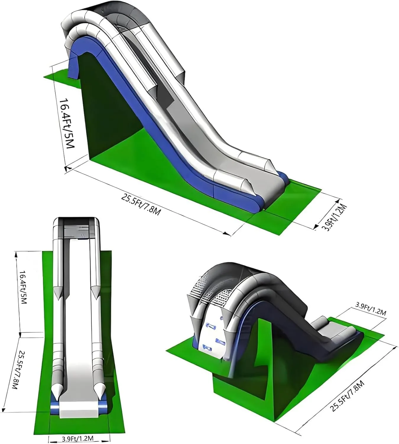 Inflatable Water Slide Commercial Customization with Air Pump and Protective Net for Yacht Boat