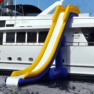 Inflatable Water Slide Commercial Customization with Air Pump and Protective Net for Yacht Boat
