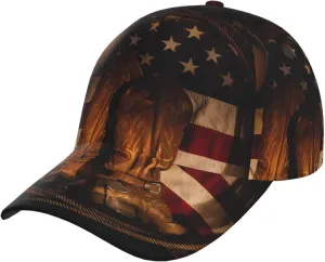 IRSHI American Flag with Cowboy Boots Versatile Adjustable Baseball Caps with Hip Hop Style, Perfect for Summer,Outdoor Activities, Unisex Headwear Black