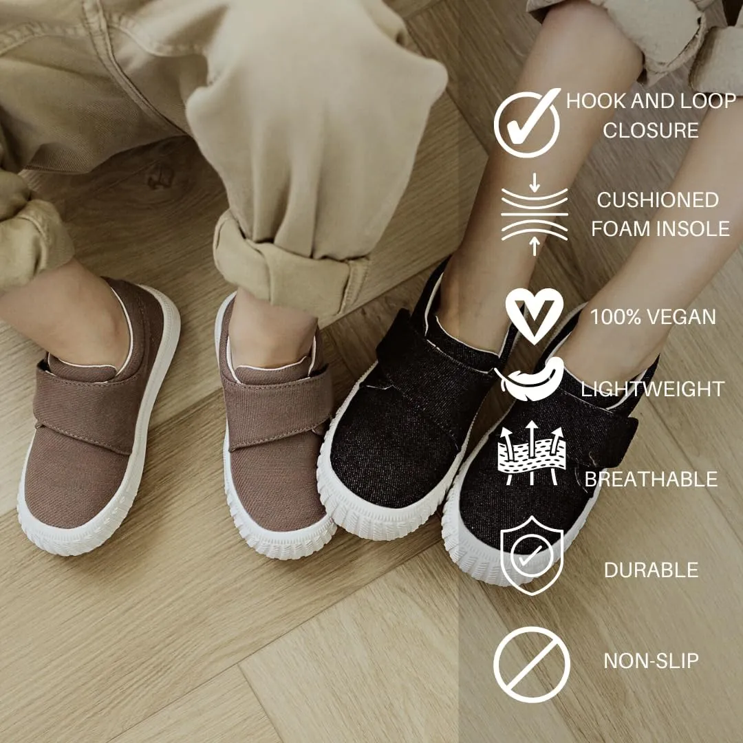 Jack & Lily Kids Canvas Shoes for Girls & Boys - Ideal Baby Shoes for Cuddly Moments & Fun - Ensure Support & Durability with Everyday Wear - Slip-On Shoes to Keep Little Feet Happy