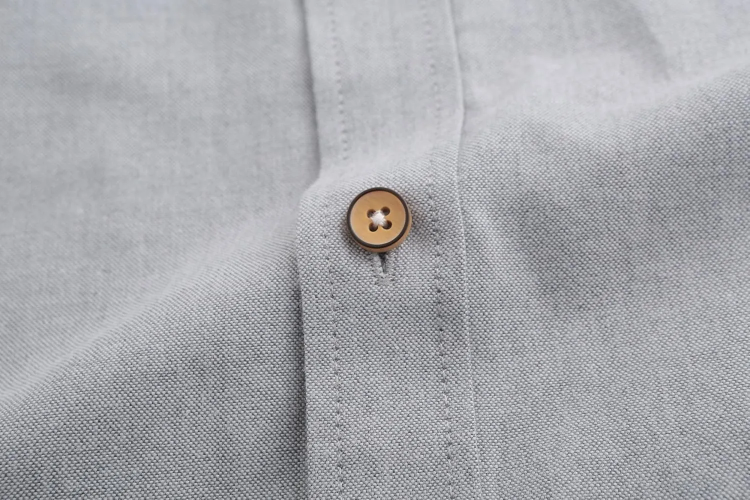 Jandukar Banded Collar Dress Shirts for Men Long Sleeve Oxford Button Down Mandarin Collar Shirt