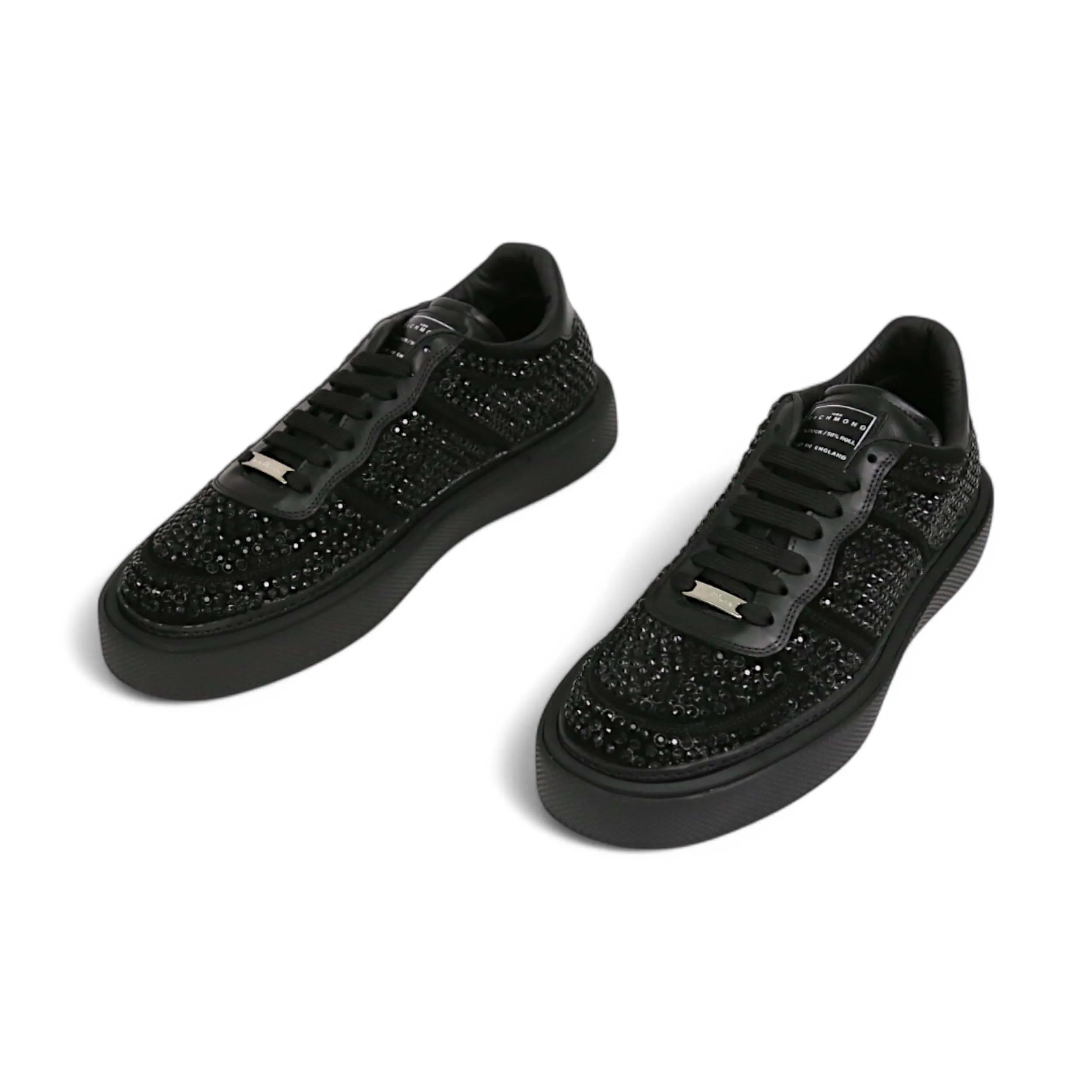 John Richmond 15765 Men's Shoes Suede Leather Lace-Up Sneaker (JR1014)