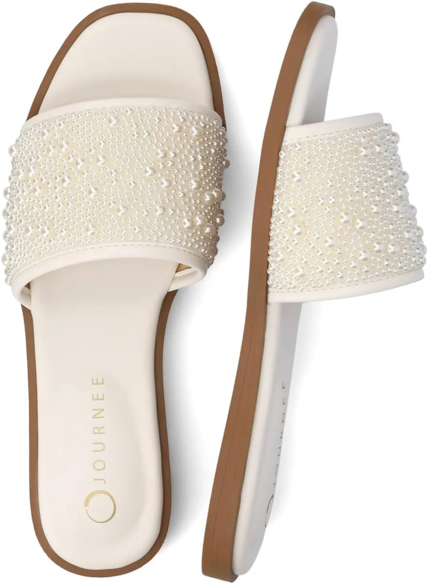 Journee Collection Women's Precly-bsh-095 Flat Sandal