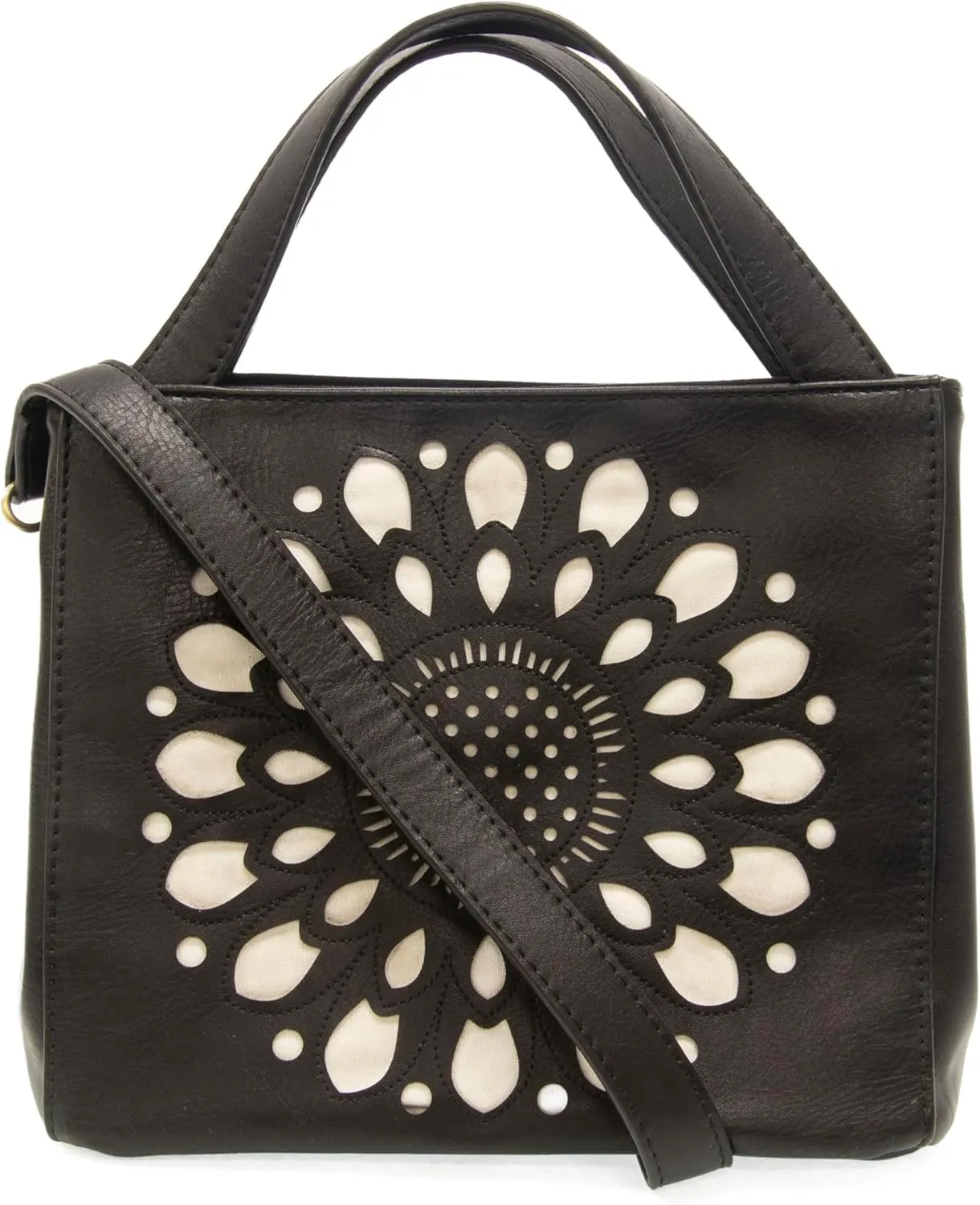 Joy Susan Women's Fashion Purse Flora Laser Cut Out Handbag