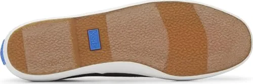Keds Women's Champion Canvas Lace Up Sneaker, Black/Bronze Mini Dot, 10