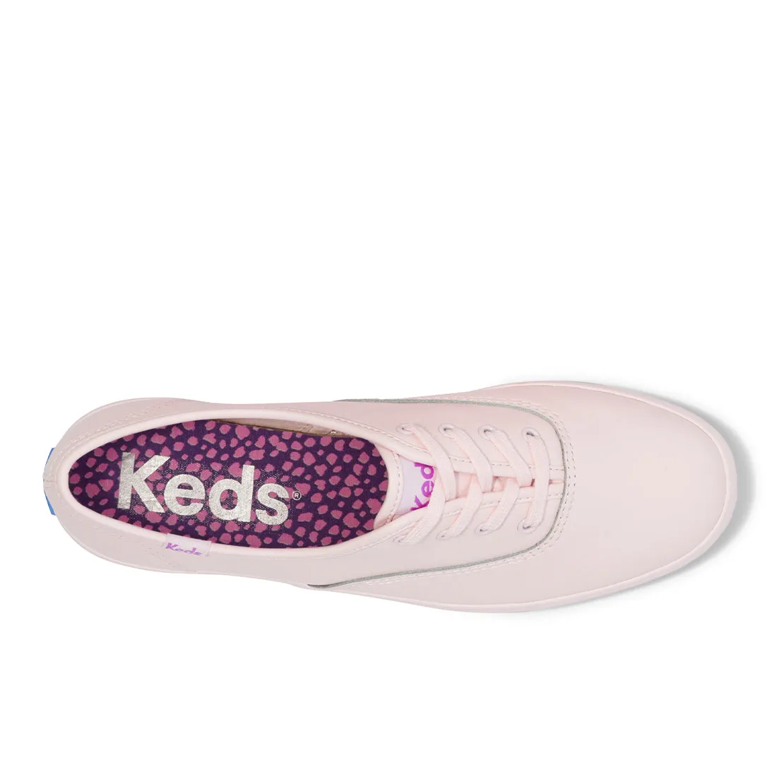Keds Womens' Champion Leather Bottom Foxing Stripe Pink/Purple (WH68175)