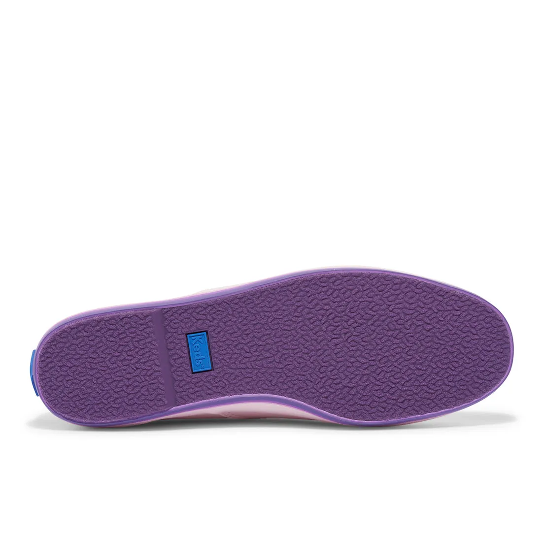 Keds Womens' Champion Leather Bottom Foxing Stripe Pink/Purple (WH68175)