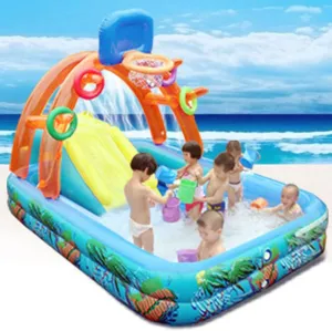 Kids Water Slide,Inflatable Water Slide Multi-Function Children's Pool for Kids,Inflatable Paddling Pool