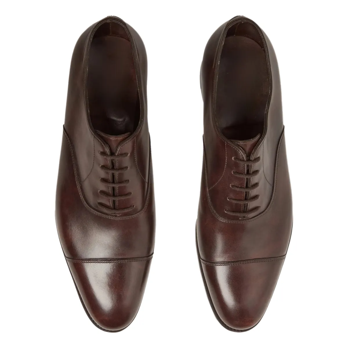 Kolkata City Burnished-Leather Oxford Shoes
