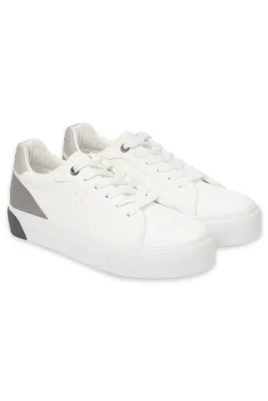 Lace Up Sneaker _ 156557 _ Grey