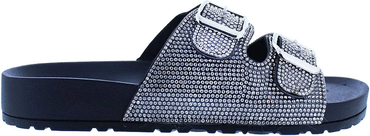 Liliana Footwear Women's Rhinestone Sandal, Jojoa-1