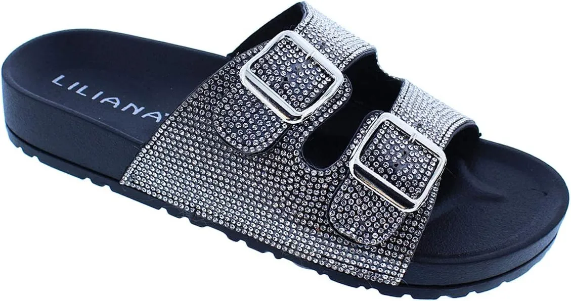 Liliana Footwear Women's Rhinestone Sandal, Jojoa-1