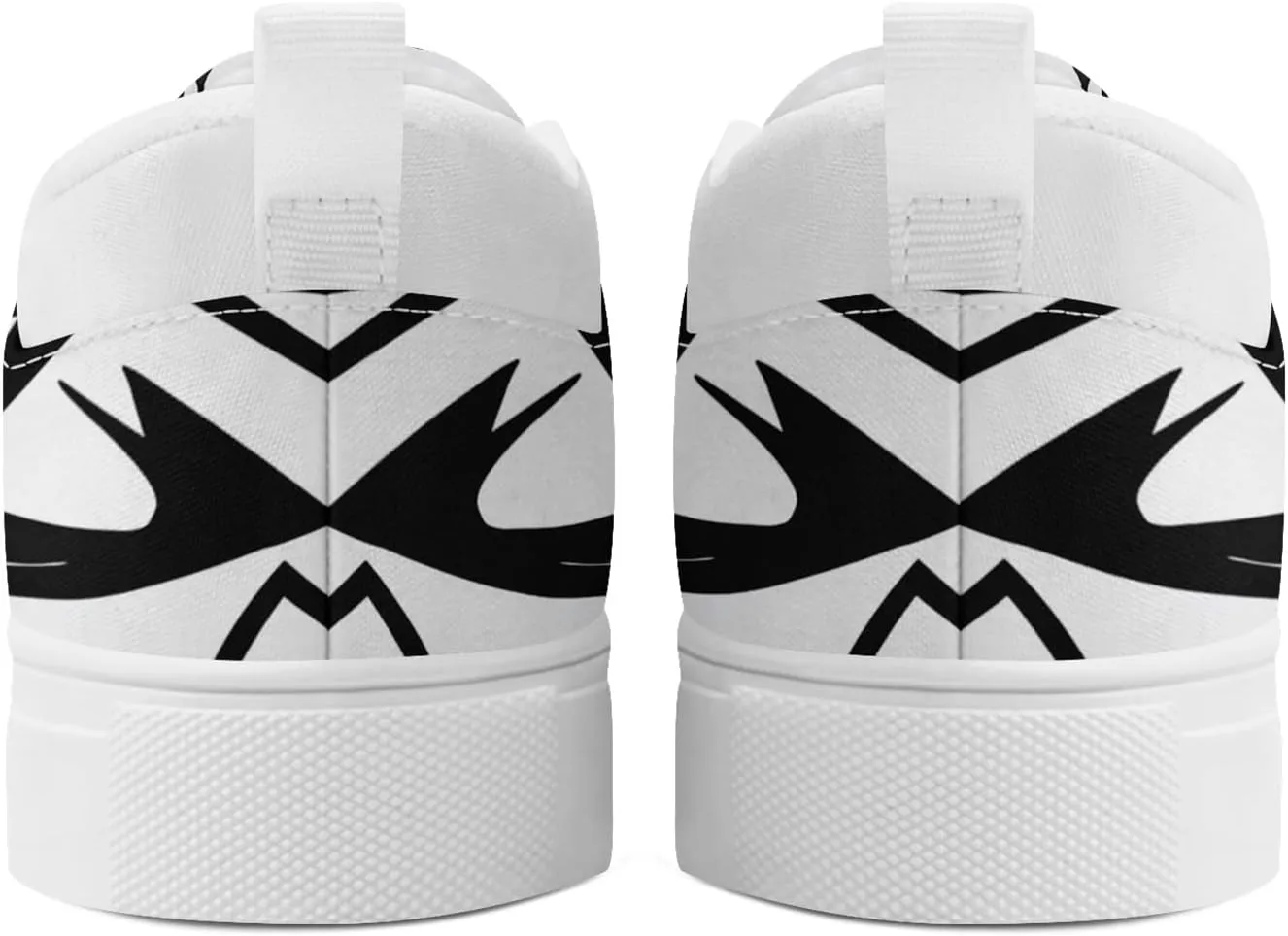 Low-top Slip-On Sneakers for Men, Women's Comfortable Flat Canvas Shoes Casual Loafers with Graffiti Style Design