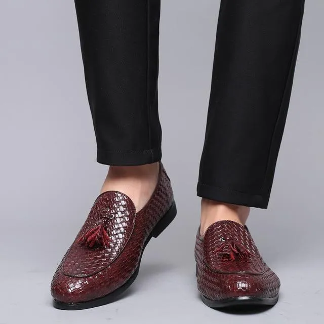 Luxury Handmade Leather Tassel Loafers